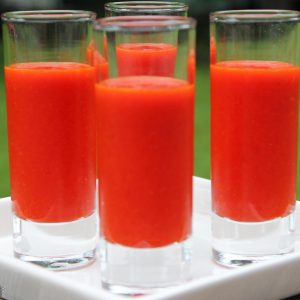 Halloween party food ideas - cups of blood 